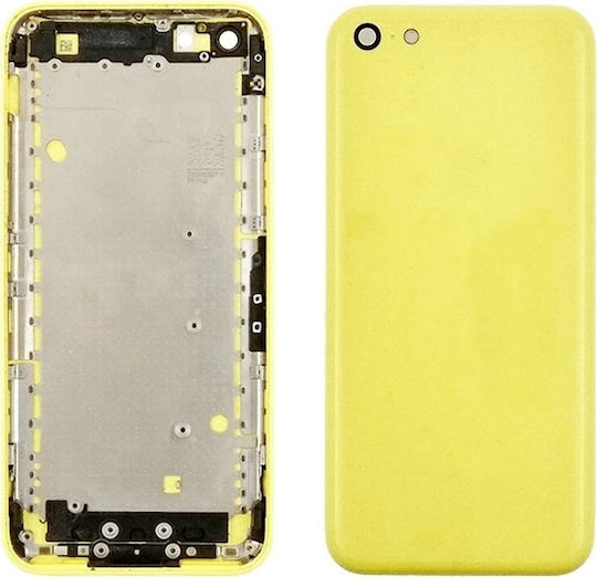 Καπάκι Μπαταρίας με Πλαίσιο Κίτρινο για iPhone 5c