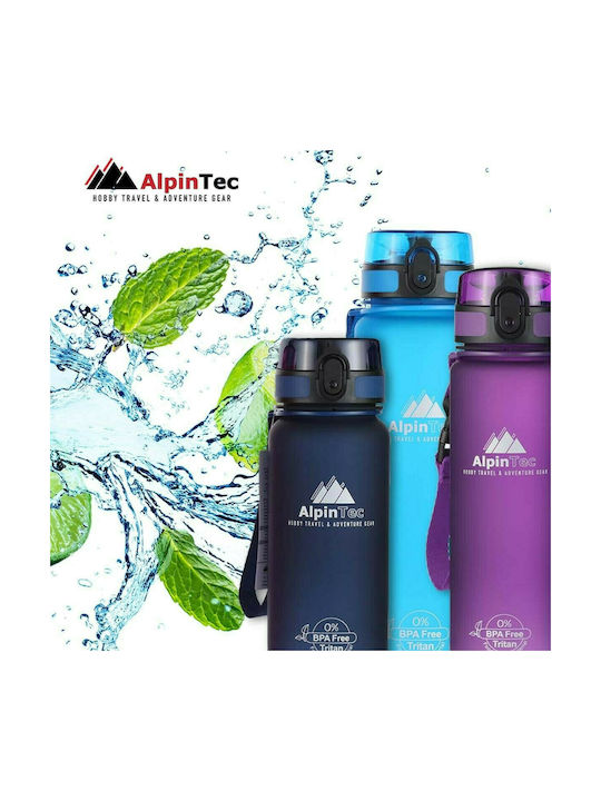 AlpinPro S-500PS Plastic Water Bottle 500ml Blue