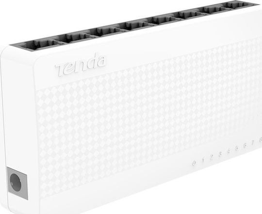 Tenda S108 v8 Unmanaged L2 Switch με 8 Θύρες Ethernet