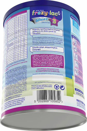 Frezyderm Мляко на Прах Frezylac Silver 3 за 12m++ Месеца 400гр