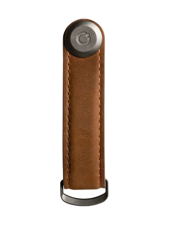 Orbitkey Μπρελόκ Organiser Crazy Horse Δερμάτινο Καφέ