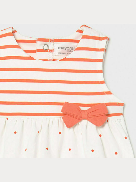 Mayoral Kids Dress Sleeveless White