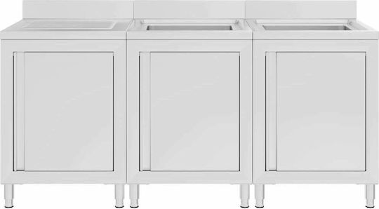 vidaXL Chiuvetă Închisă Dublu 3058271