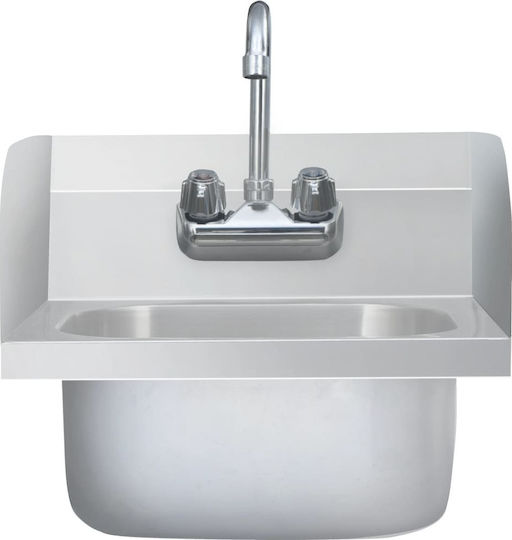 vidaXL Professional Hand Sink Wall-Mounted 51115 40x40x46cm