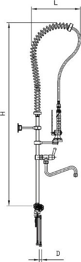 Fricosmos Commercial Use Sprinkler H130cm