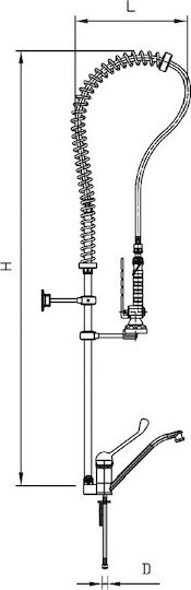 Fricosmos Commercial Use Sprinkler H125cm