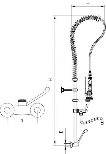 Fricosmos Commercial Use Sprinkler H125cm