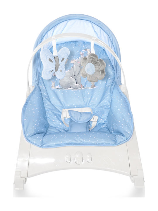 Lorelli Electric Relax Bebeluș 2 în 1 Enjoy cu Muzică și Vibrații Tender Blue Fun pentru Copil până la 18kg