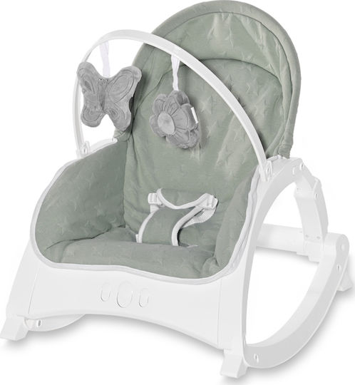 Lorelli Elektrisch Baby Relax Alex mit Musik Green Stars für Kind bis 18kg