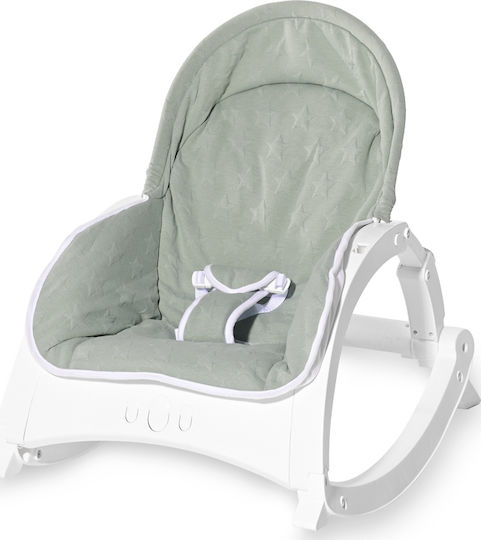 Lorelli Elektrisch Baby Relax Alex mit Musik Green Stars für Kind bis 18kg