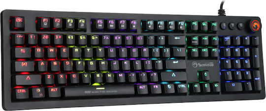 Marvo KG917 Gaming Mechanical Keyboard with Outemu Blue Switches and RGB Lighting (English US)