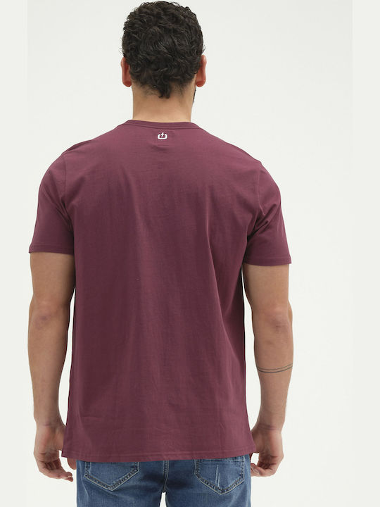 Emerson T-shirt Bărbătesc cu Mânecă Scurtă Burgundy