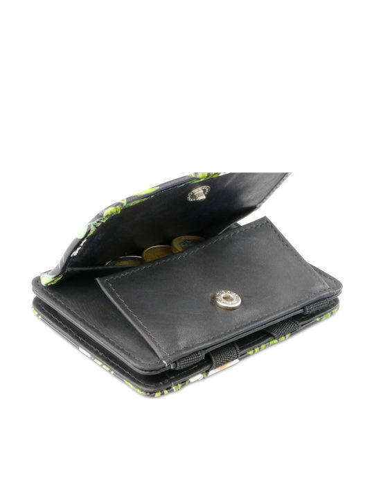 Magic Coin Wallet Toucan Δερμάτινο Ανδρικό Πορτοφόλι Καρτών με RFID και Μηχανισμό Slide