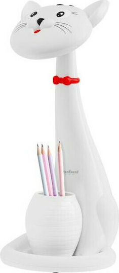 Horoz Electric Led Kids Decorative Lamp Cat White 32εκ.