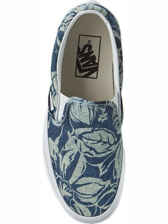 Classic Women's Canvas Slip-Ons Indigo Tropical