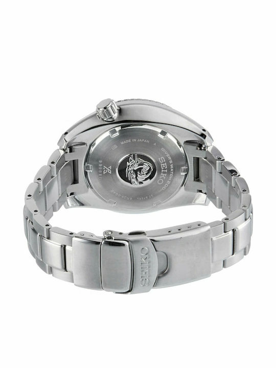 Seiko Prospex Padi Sumo Ανδρικό Ρολόι 45mm Αυτόματο με Ασημί Μεταλλικό Μπρασελέ