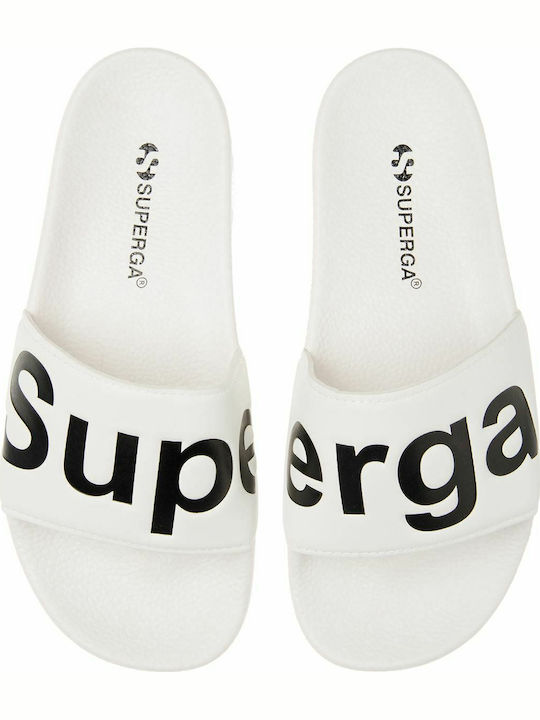 Superga 1908-PUU Slides σε Λευκό Χρώμα