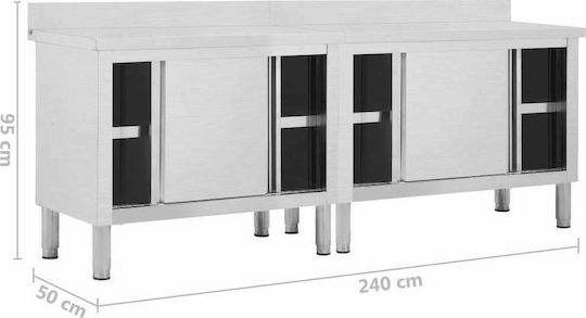 vidaXL Dulap de pregătire cu uși glisante 240x50x95cm