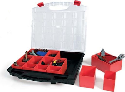 Tayg 430/80/13 Organizator pentru Compartimentul de Unelte 13 Locuri cu Cutii Detașabile Roșie 43x37x8.5cm.