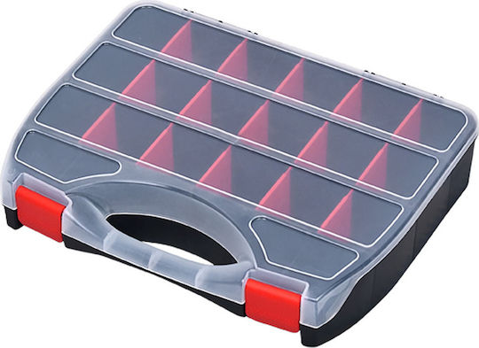 Patrol Domino Tool Compartment Organisers 44 Slot Black 32.5x26x6.5cm 3pcs