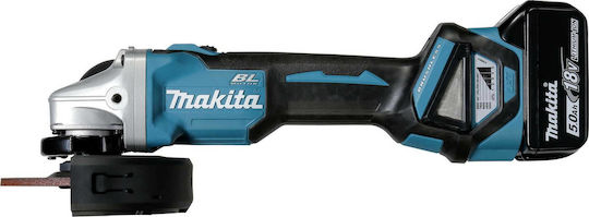 Makita Grinder 125mm Battery Brushless with Speed Control 2x5Ah