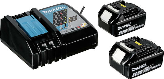 Makita Grinder 125mm Battery Brushless with Speed Control 2x5Ah