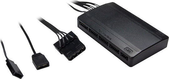 Inter-Tech Argus RS-07 Case Fans 120mm (1200rpm / 59.81cfm) with RGB Lighting and 4-Pin PWM Connection Pack of 3
