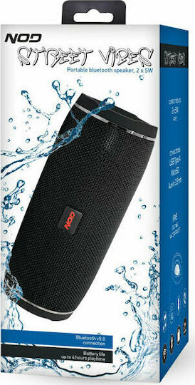 NOD Street Vibes Bluetooth Speaker 10W with Radio and Battery Life up to 4 hours Black