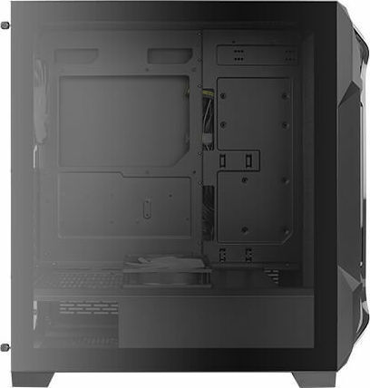 Antec DF600 Flux Gaming Midi Tower Κουτί Υπολογιστή με Πλαϊνό Παράθυρο Μαύρο