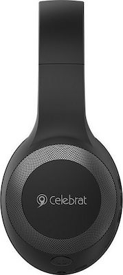 Celebrat A23 Ασύρματα Bluetooth Over Ear Ακουστικά με 5 ώρες Λειτουργίας Μαύρα