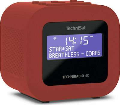 Technisat Techniradio 40 Tabletop Radio Rechargeable DAB+ with USB Red