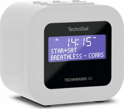 Technisat Techniradio 40 Tabletop Radio Rechargeable DAB+ with USB White