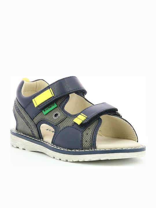 Kickers Kinder Sandalen Pepper Anatomisch Blau