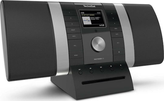 Technisat MultyRadio 4.0 Επιτραπέζιο Ραδιόφωνο Ρεύματος DAB+ με Bluetooth και USB Μαύρο