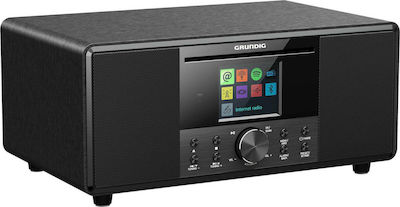 Grundig DTR 7000 BT DAB WEB Επιτραπέζιο Ραδιόφωνο Ρεύματος DAB με Bluetooth και USB Μαύρο