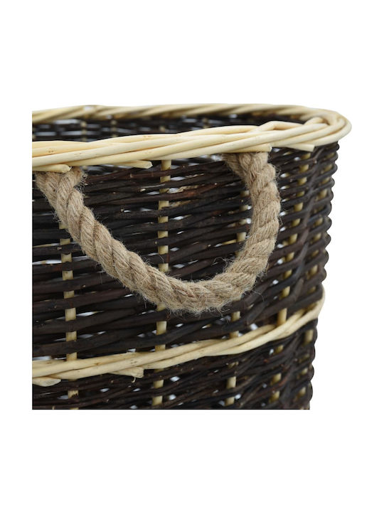 vidaXL Ξύλινο Καλάθι Αποθήκευσης Ξύλων 57x51x69cm Καφέ