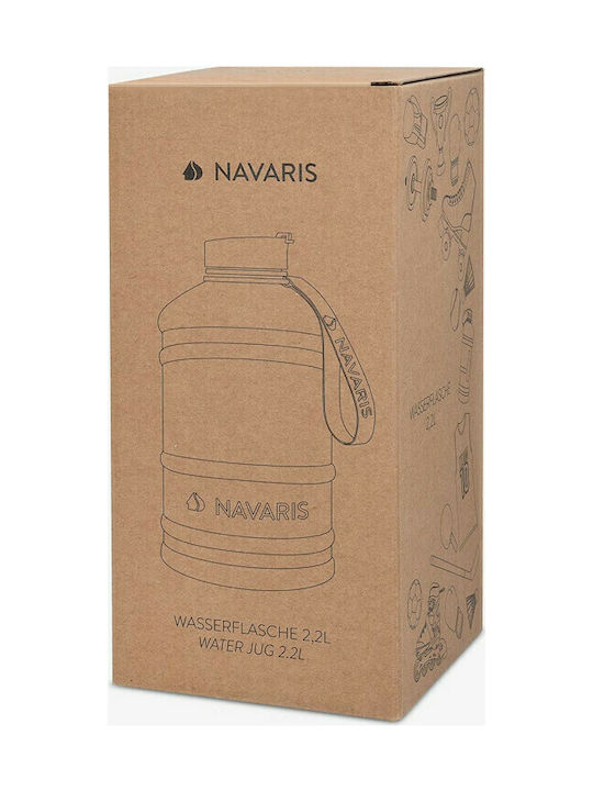 Navaris Sport Stainless Steel Water Bottle 2200ml Turquoise