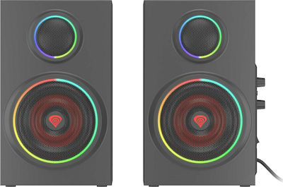 Natec Helium 300 BT 2.0 Wireless Speakers with RGB and Bluetooth 24W Black