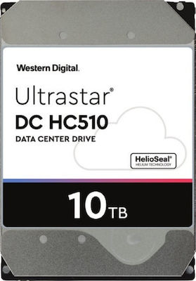 Western Digital Ultrastar DC HC510 10TB HDD Σκληρός Δίσκος 3.5" SATA III 7200rpm με 256MB Cache για NAS / Server