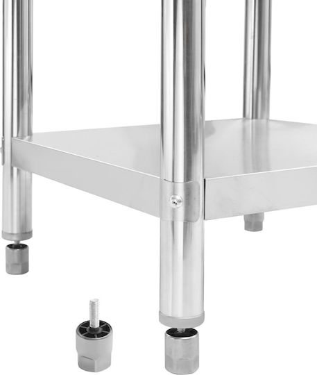 vidaXL Steel Workbench L100xD60xH85cm
