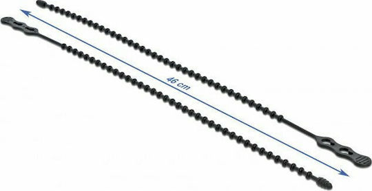 DeLock Pack of 10pcs Black Plastic Cable Ties 460x6.5mm 18968