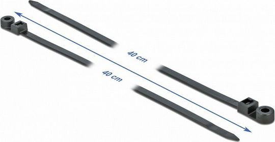 DeLock DeLock Kabelbinder Kunststoff 200mmx4.8mm in Schwarz Farbe (10 Stück)