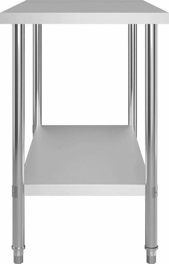 vidaXL Steel Workbench L120xD60xH85cm