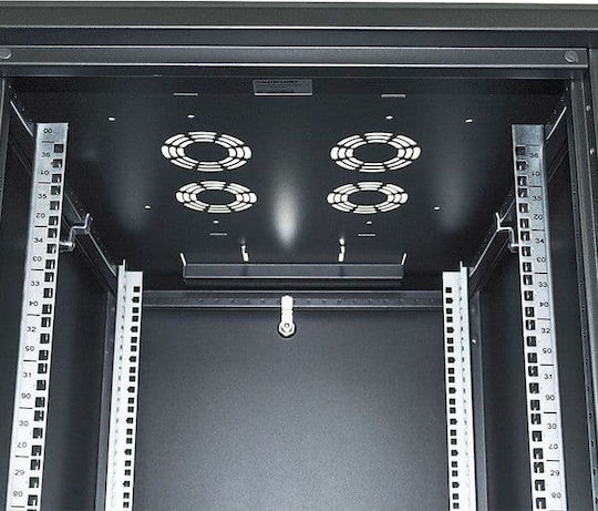 Intellinet Επιδαπέδια Καμπίνα Rack 22U 60x60x114.4cm Μαύρο 713078