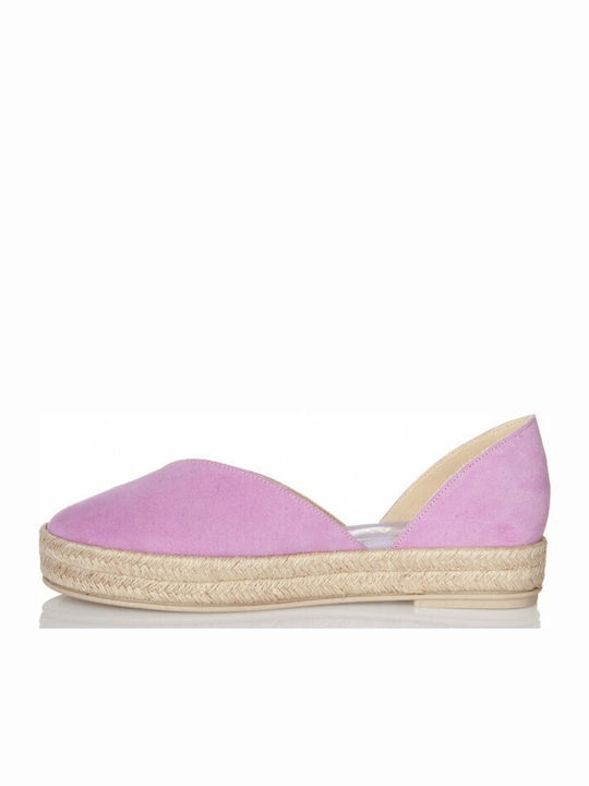Women's Suede Espadrilles Purple