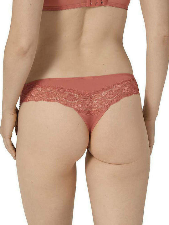 Triumph Lovely Micro Women's Brazil with Lace Red