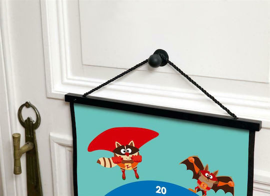 Scratch Europe Set with Target & Darts Children's Magnetic Target 2 Sided with 6 Darts - Superheroes