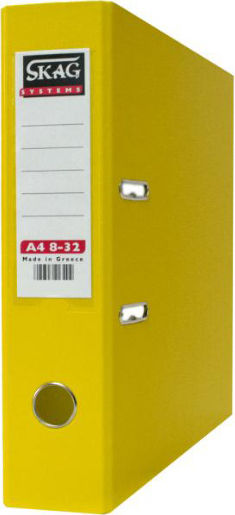 Skag Binders 8/32 for Paper A4 with 2 s Rings Yellow Basic