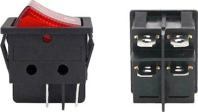 AMiO On-Off switch Rocker with Lighting Red 1pcs