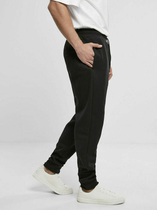 ST087 Men's Sweatpants with Rubber Black